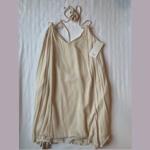 Brand new! Champagne flowy swing dress